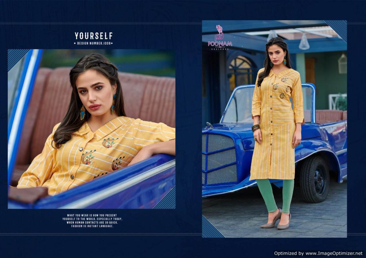 Latest Collection Of Designer Kurtis With Embroidery Work 