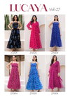 Lucaya Vol 27 By Lucaya Fuax Georgette Printed Anarkali Flared Gown Wholesale Market
