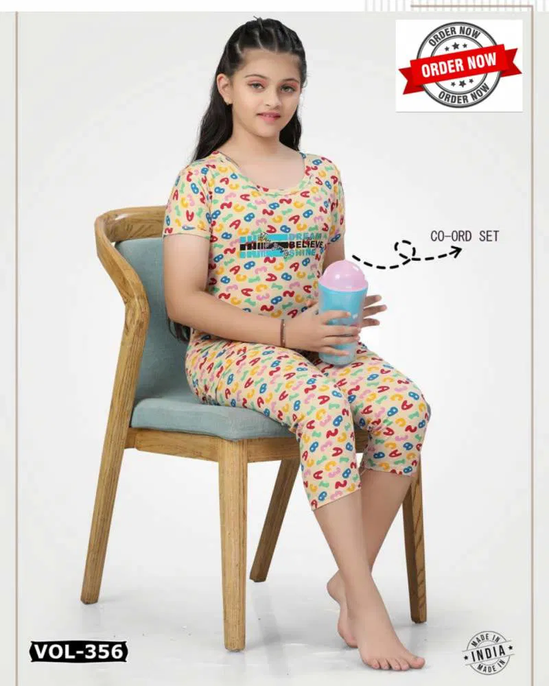 Summer Special Kids Capri Vol Dn 356 Ns Cotton Night Suits Online Wholesale