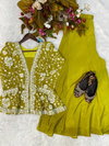 LG 1803 Embroidered Chinon Silk Readymade Plazo Suits Online Wholesale