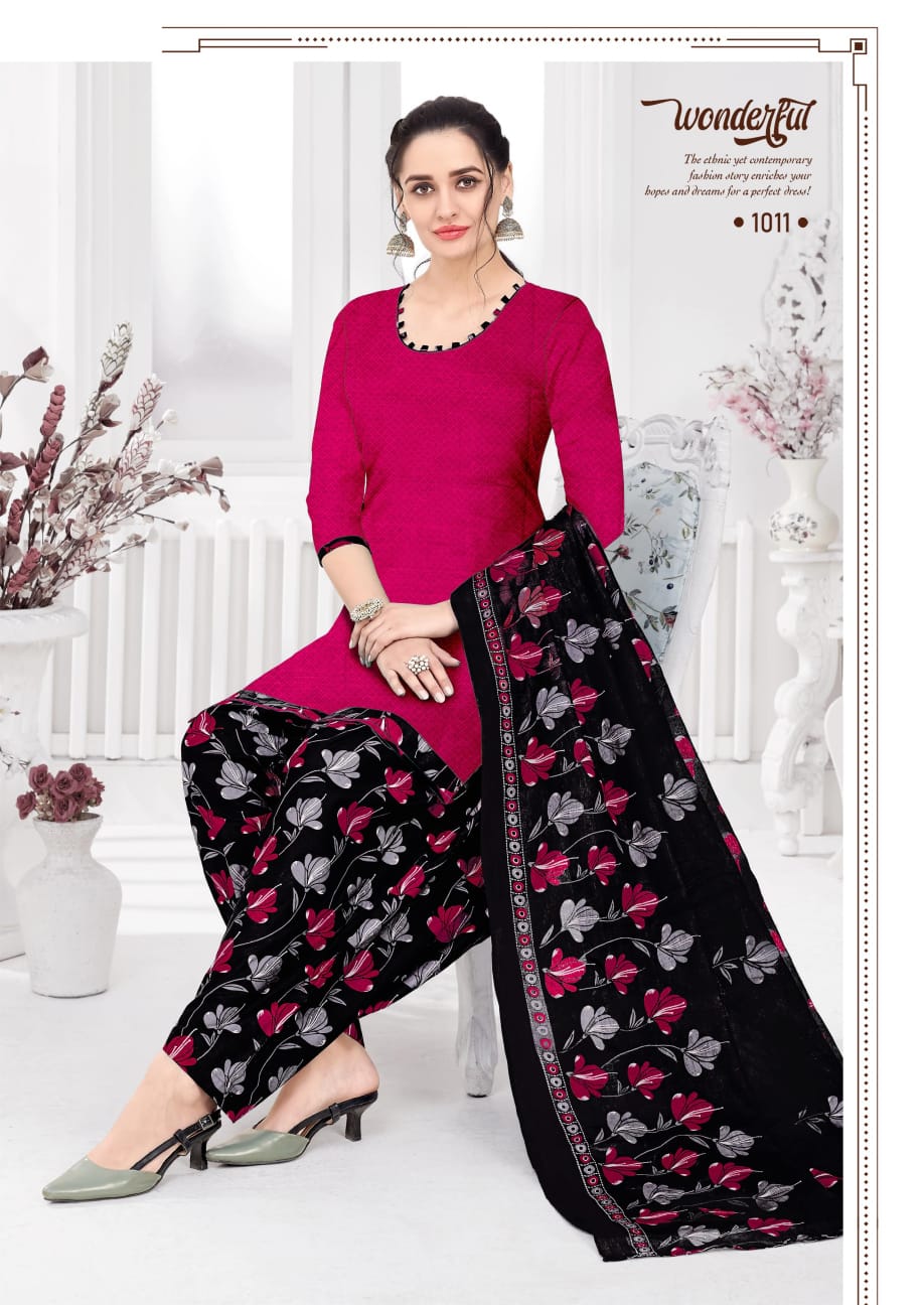 Priyal 1 Designer Casual Wear Cotton Printed Dress Material Collection
