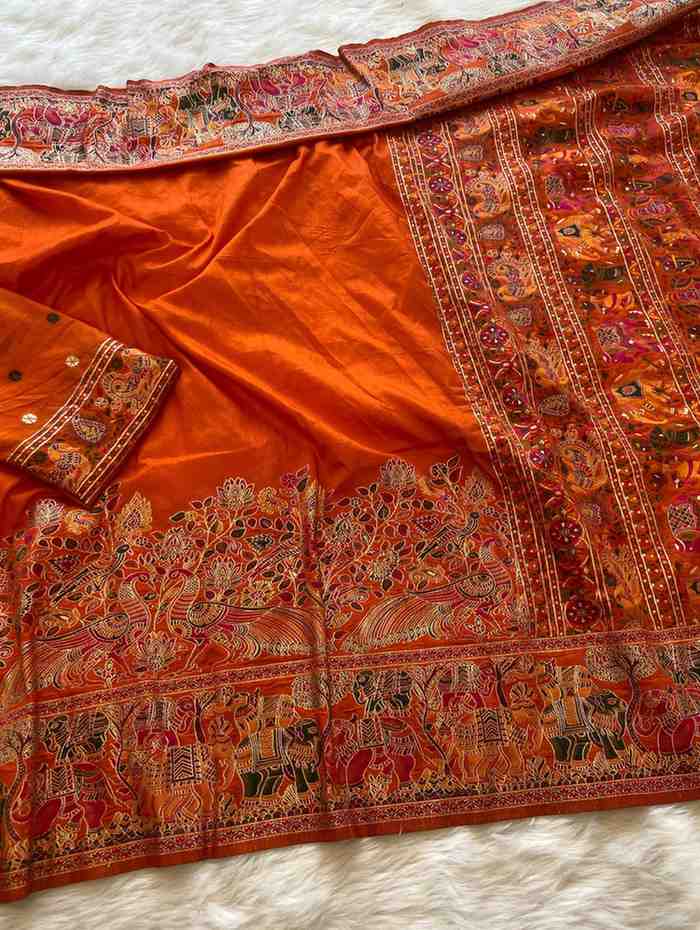 Kc 308 Festive Wear Pashmina Silk Saree Bulk Orders In India