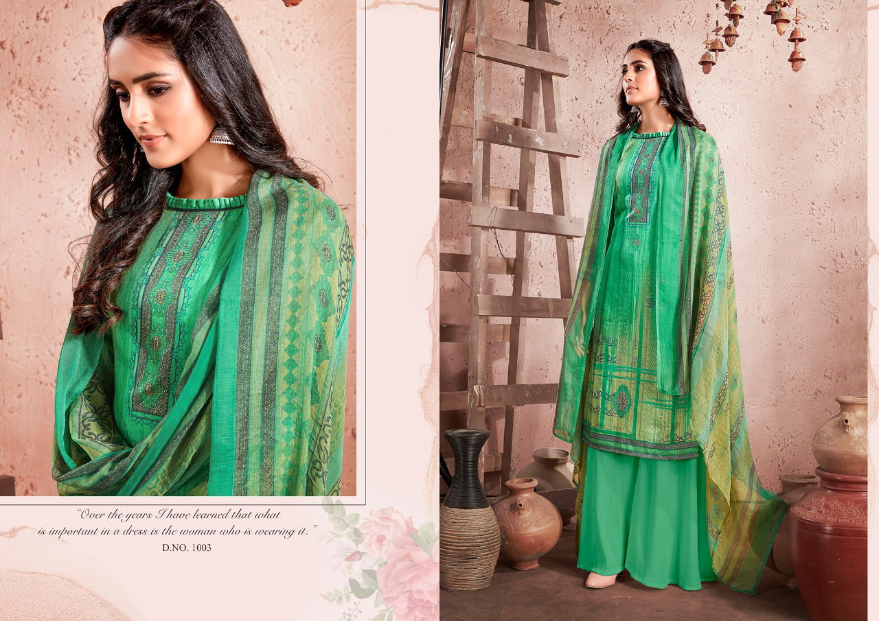 Anita Kesariya Heena Latest Fancy Designer Casual Wear Pure Heavy Cotton Digital style print  Dress Material Collection
