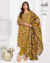 Parker Vol 3 By Radhika Jam Foil Print Kurti With Bottom Dupatta