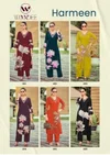 Harmeen By Woodee Rayon Printed Kurti With Bottom