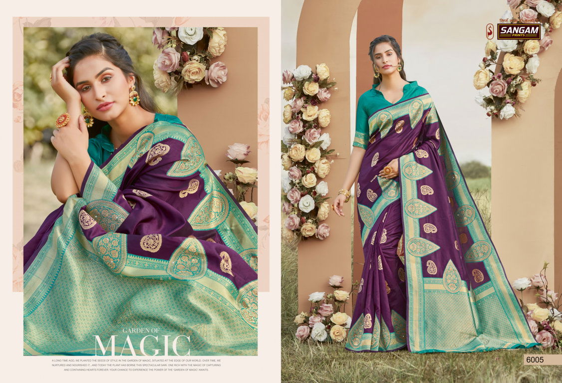 Sangam Sunaina Latest Fancy Designer Festive Wear Heavy Silk Sarees Collection
