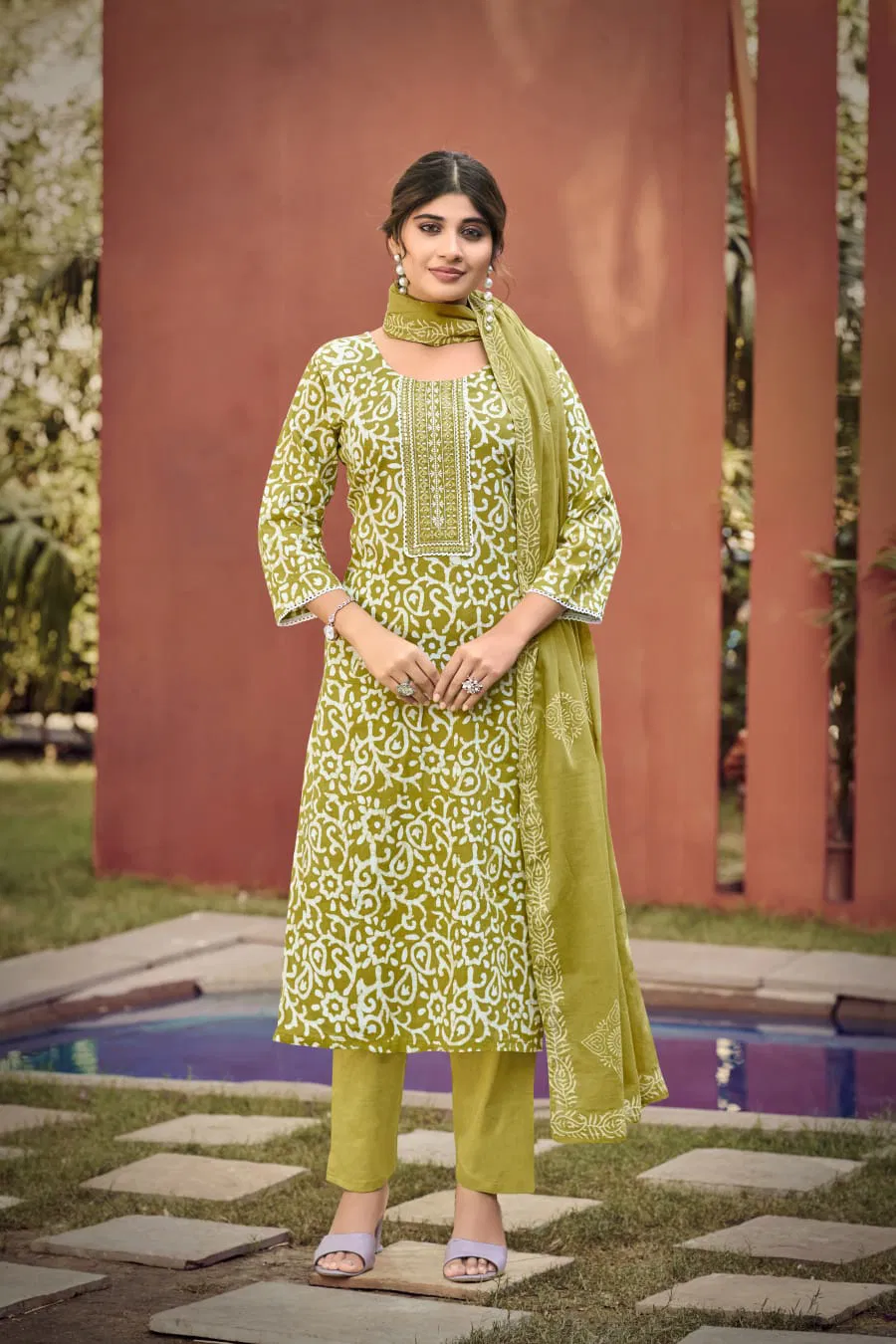 Batik Vol 5 By Ossm Cotton Batik Printed Kurti With Bottom Dupatta Wholesale Online
