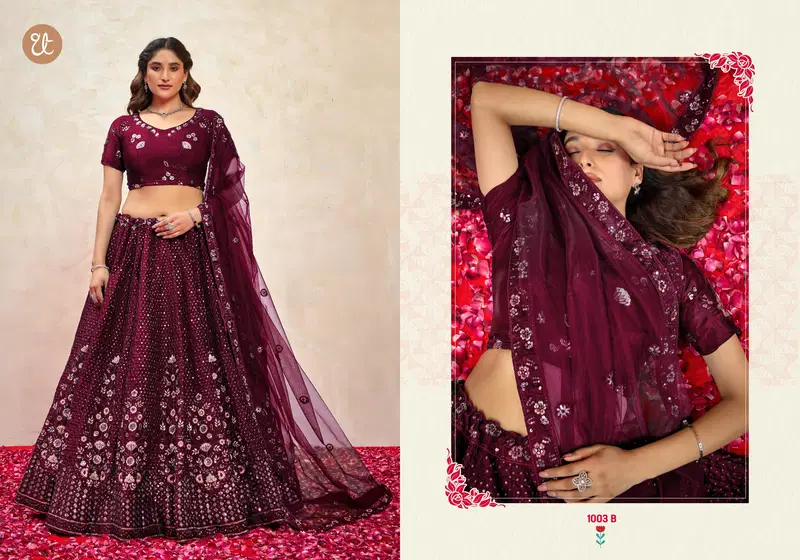Elegance Vol 1 By Tt Fendy Silk Designer Lehenga Choli Wholesale Online