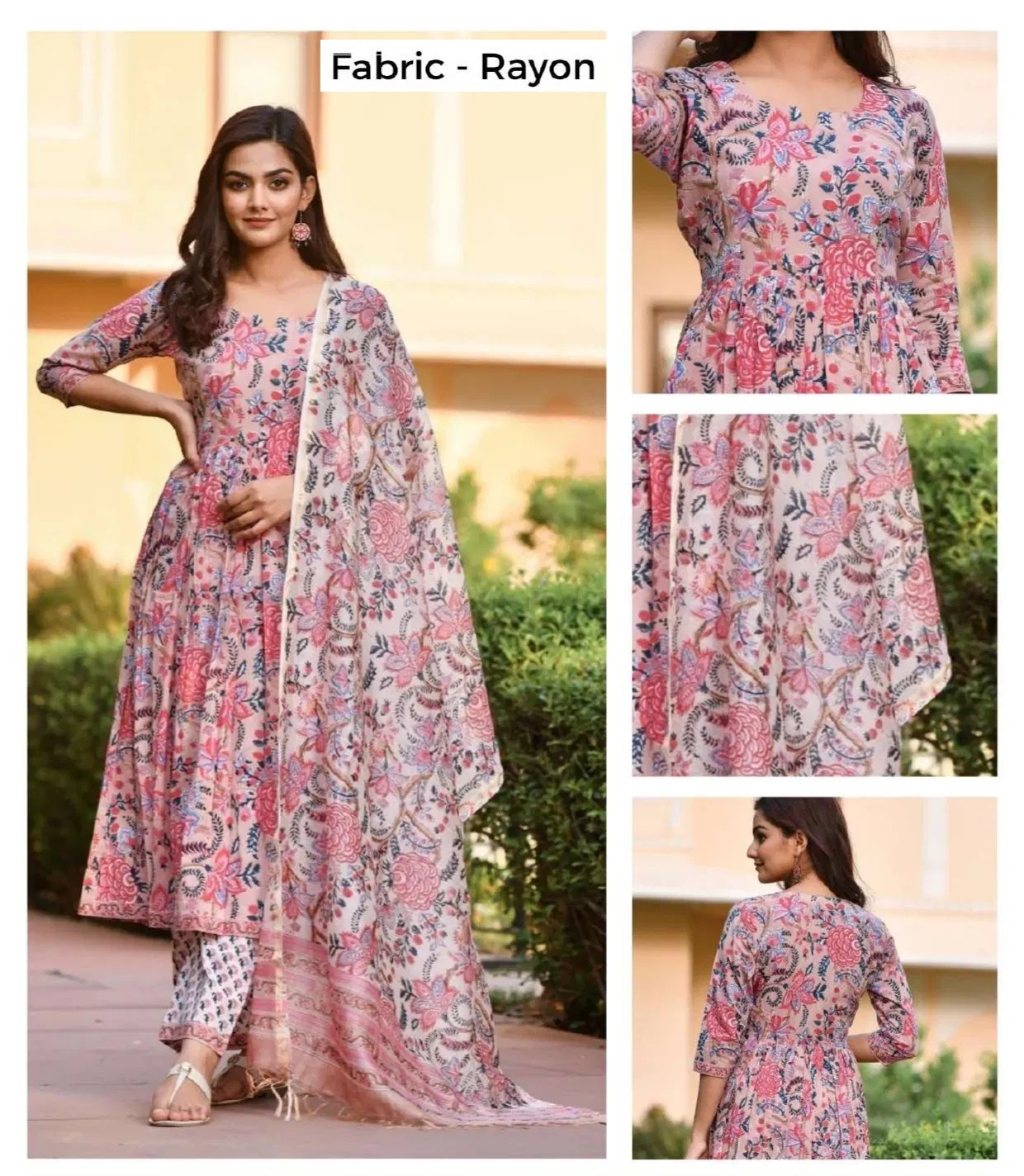 Av Designer Anarkali Kurti With Bottom Dupatta Wholesale In India