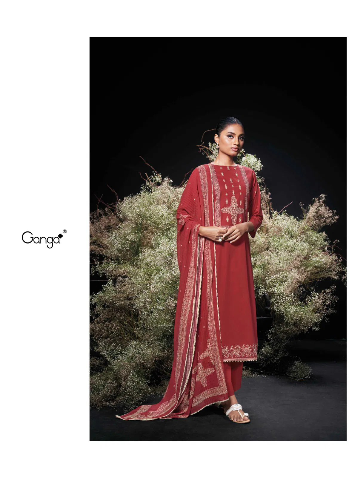 Enzi By Ganga Cotton Printed Designer Salwar Suit Wholesalers In Delhi