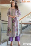 Indo Era 2577 Printed Linen A Line Kurti With Bottom Best Wholesale Shop In Surat
