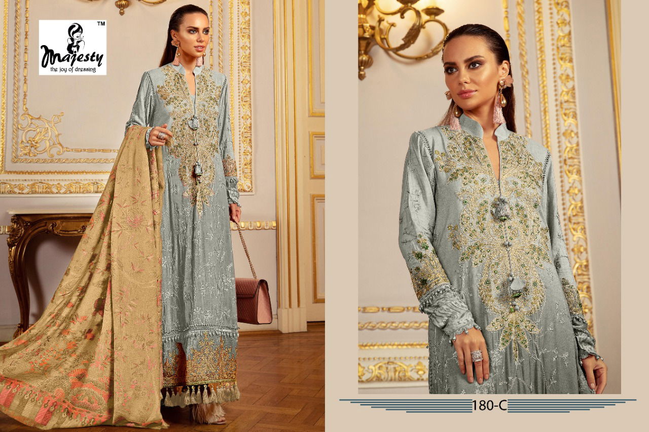 Majesty Maria Hit 13 Latest Heavy Designer Jam Cotton Pakistani Salwar Kameez Collection