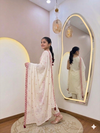 St D No 143 Pure Cotton Embroidered Kids Kurti With Pant Dupatta 