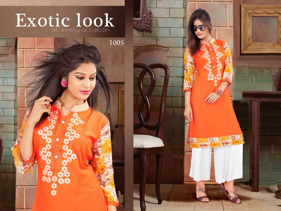 R-Kausar Vol 39 Fancy Latest Designer regular Casual Wear Rayon Printed Kurtis With palazzo Collection
