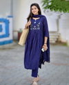 Dhruvi 357 Viscose Occasion Wear Kurti With Pant Dupatta Online Wholesale