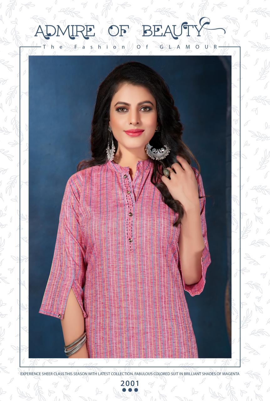 LILLY AMIRA Latest Designer Fancy Ethnic Wear Lining Rayon Katha kari Work And Designer Sleeve Heavy Kurtis Collection
