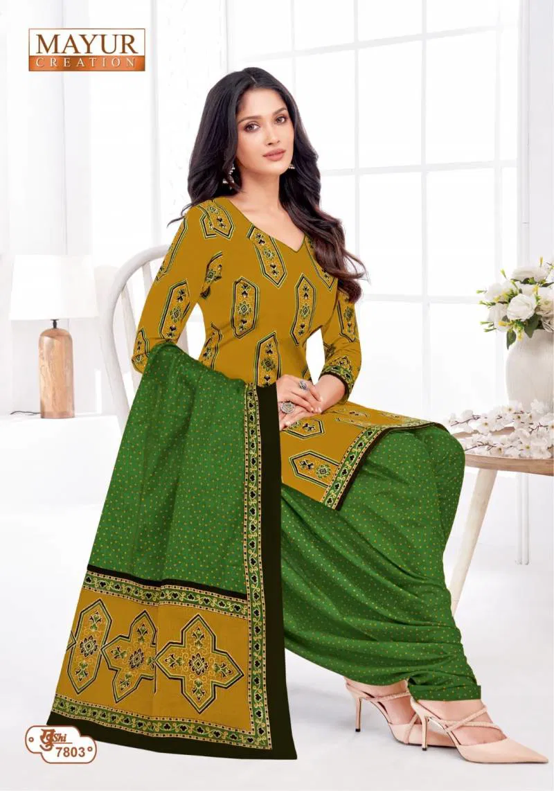 Khushi Vol 78 By Mayur Cotton Dress Material Wholesale Shop In Surat
