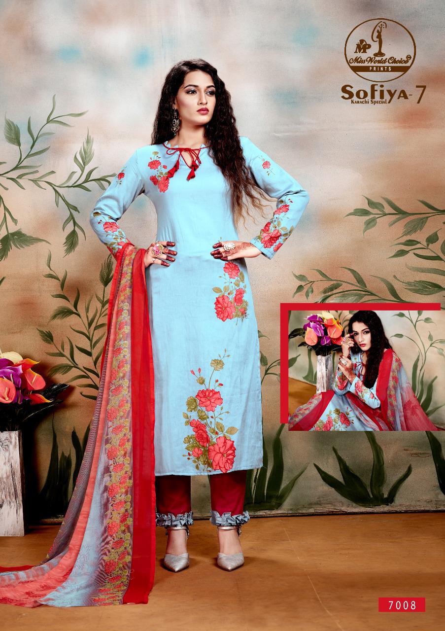 Sofiya 7 New Designer Printed Cotton Dress Material Collection 