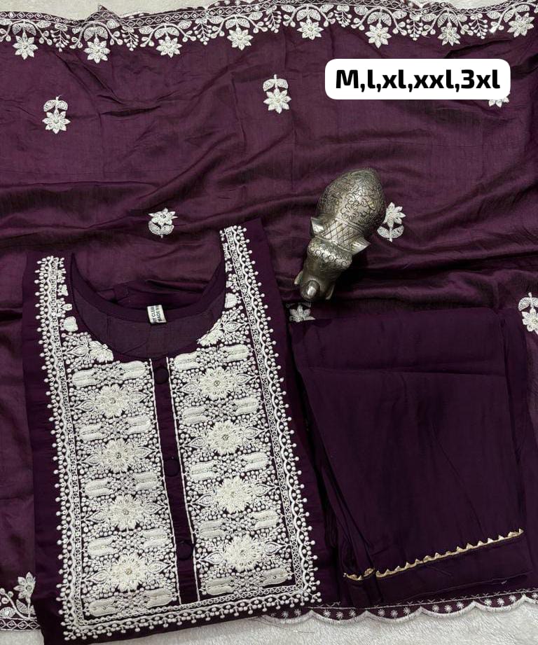 Virat Heavy Work Non Catalog Kurti With Bottom Dupatta Catalog