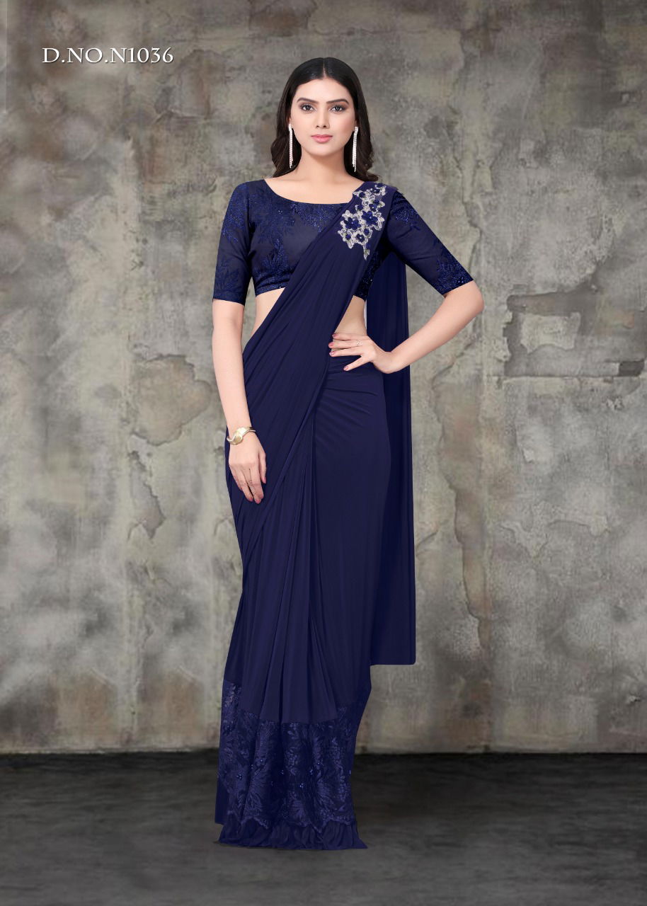 Shiya 2 Latest Designer Imported lycra Party Wear Heavy Worked Saree Collection