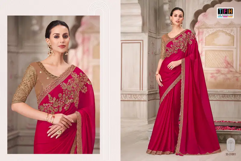 Silver Screen 21 Edition By Tfh Wholesale Party Wear Saree Suppliers In Mumbai

