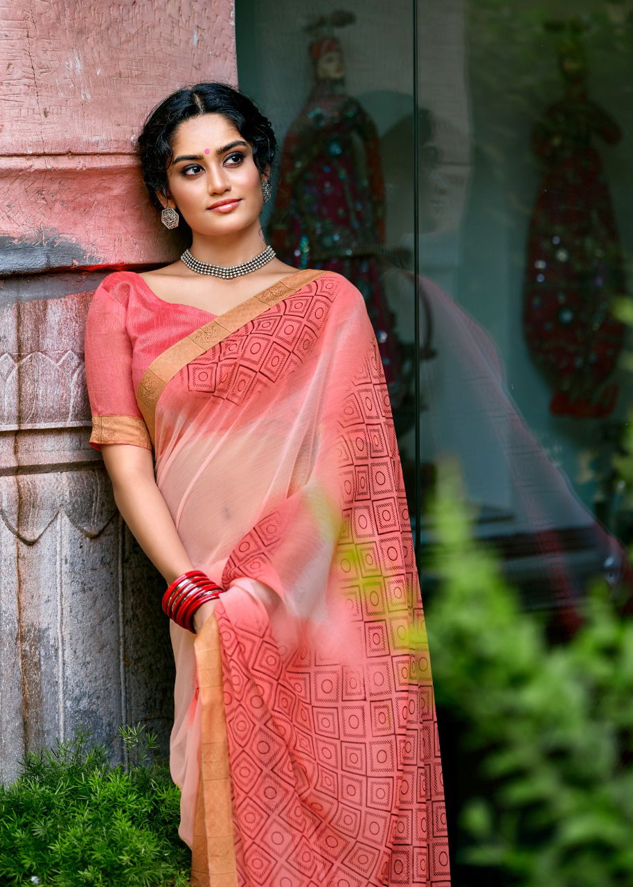 Kashvi Antara Chiffon Ethnic Wear Fancy Printed Designer Saree Collection
