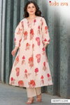 Indo Era 2578 Pure Cotton Floral Printed A Line Kurta With Trousers Wholesale In India