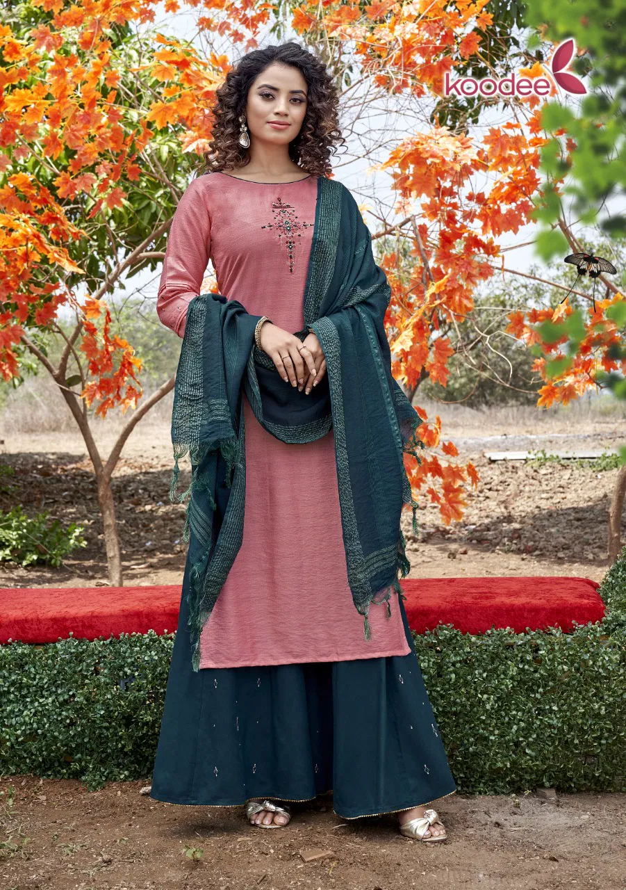 Koodee Rahi 1 Designer Festive Wear Pure Nylon Viscose Readymade Collection