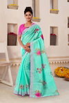Art Lenen Vol 2 By Sanskar Fancy Flower Print Sarees Wholesale Clothing Distributors In India