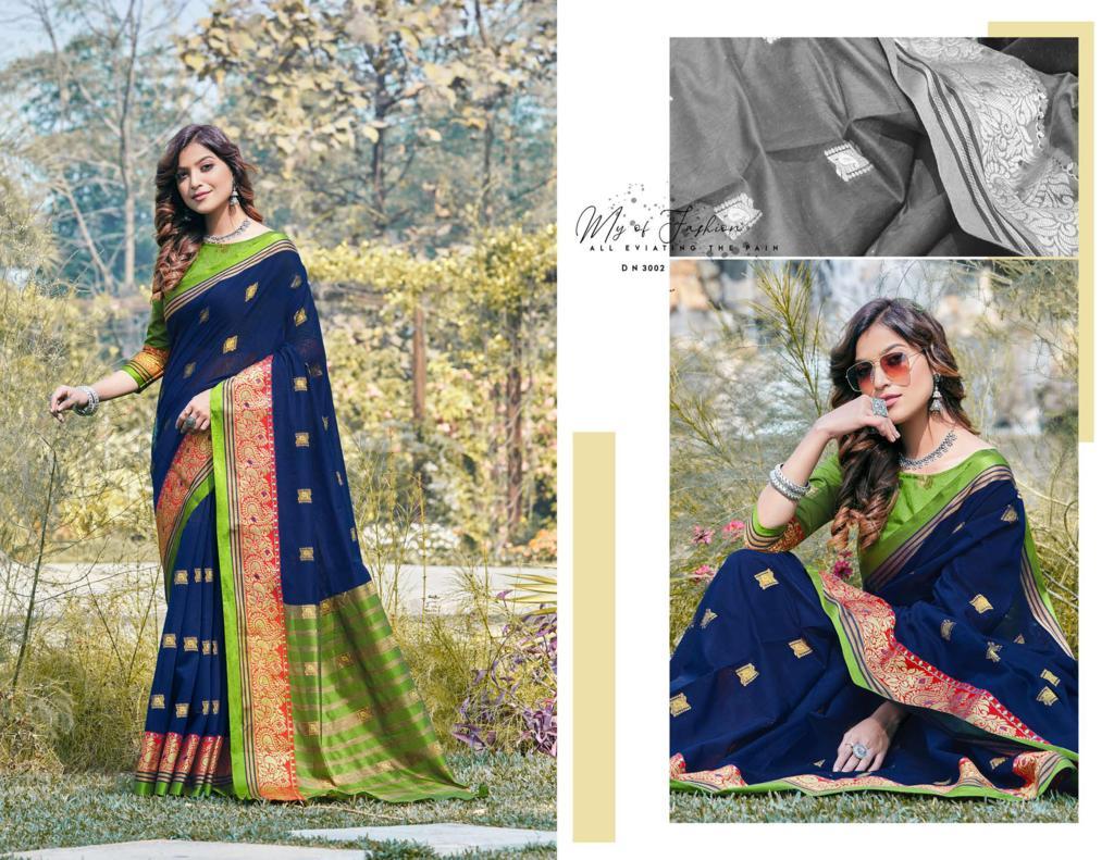 Sangam Padmavati 3 Latest Fancy Casual Wear Cotton Handloom Printed Sarees Collection