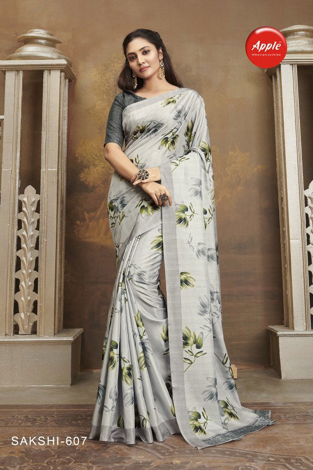 Apple Sakshi 6 Latest Fancy Regular wear Manipuri Silk Festive Wear Saree Collection
