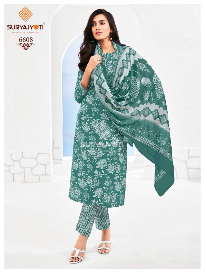 Trendy Cotton Vol 66 By Suryajyoti Cotton Dress Material Suppliers In India