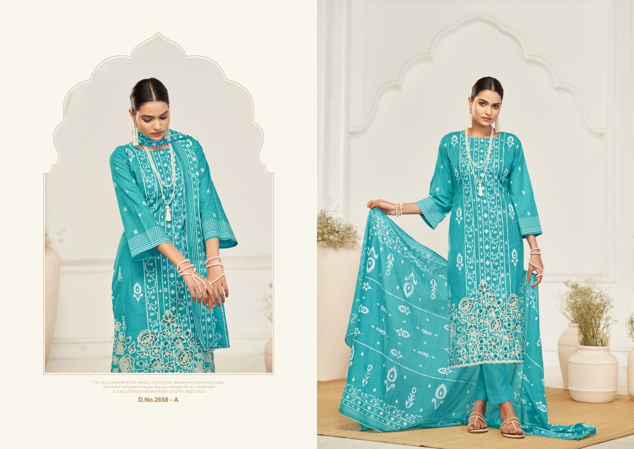 Bansuri by Sargam Pure Cotton Printed Designer Salwar Suit Orders In India