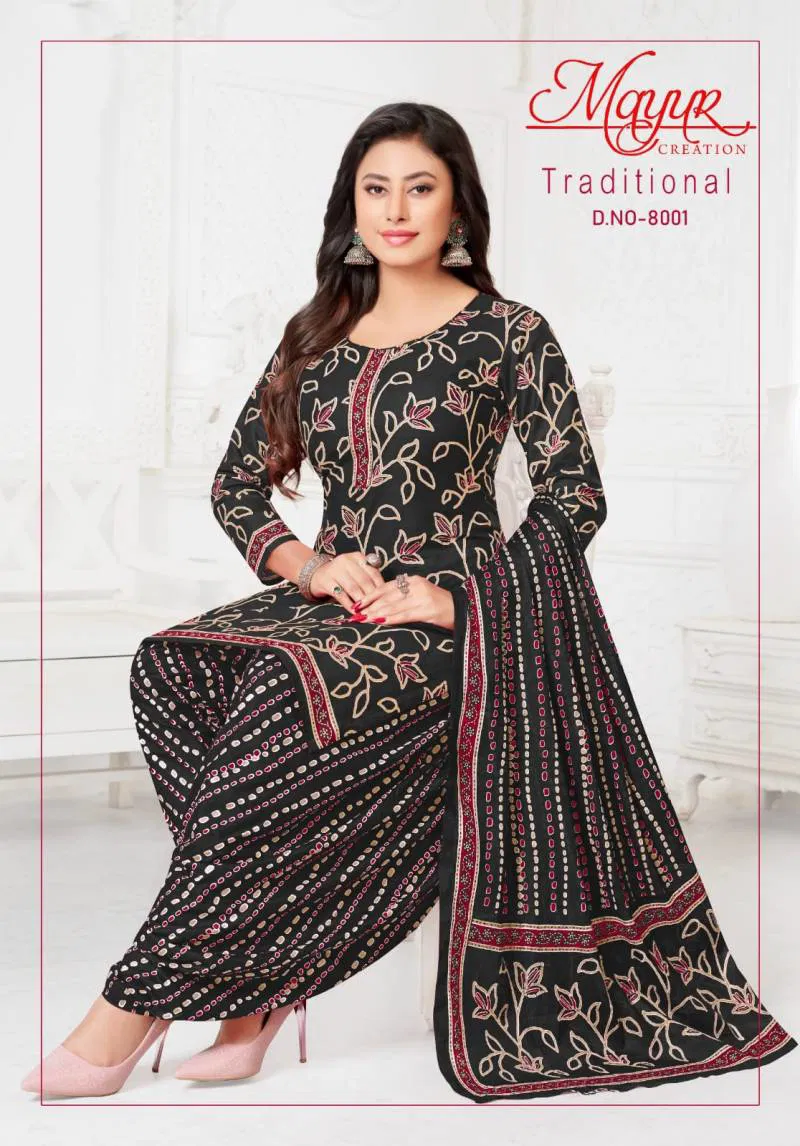 Traditional Vol 8 By Mayur Cotton Printed Dress Material Orders In India