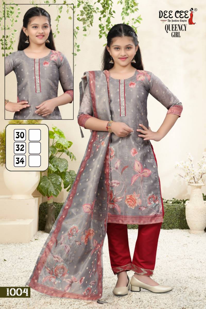 Queency Girl By Deecee Digital Printed Kurti Bottom With Dupatta Wholesale Clothing Suppliers In India