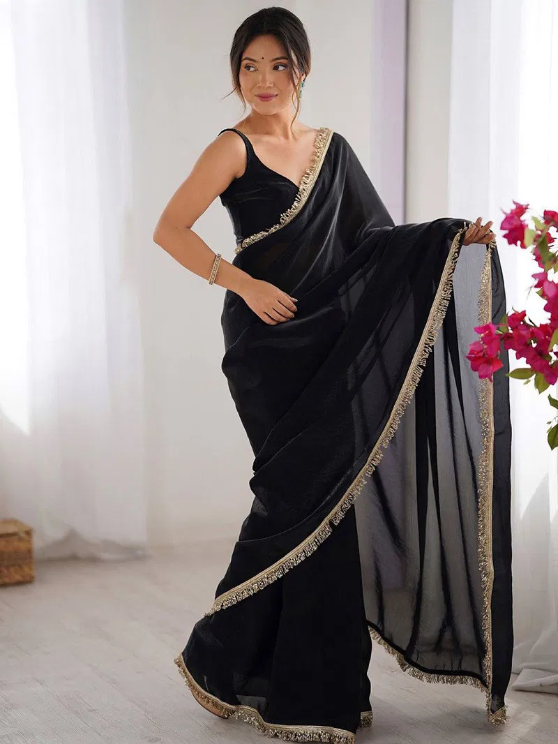 Zili 29 Party Wear Satin Silk Stylish Saree Wholesalers In Delhi
