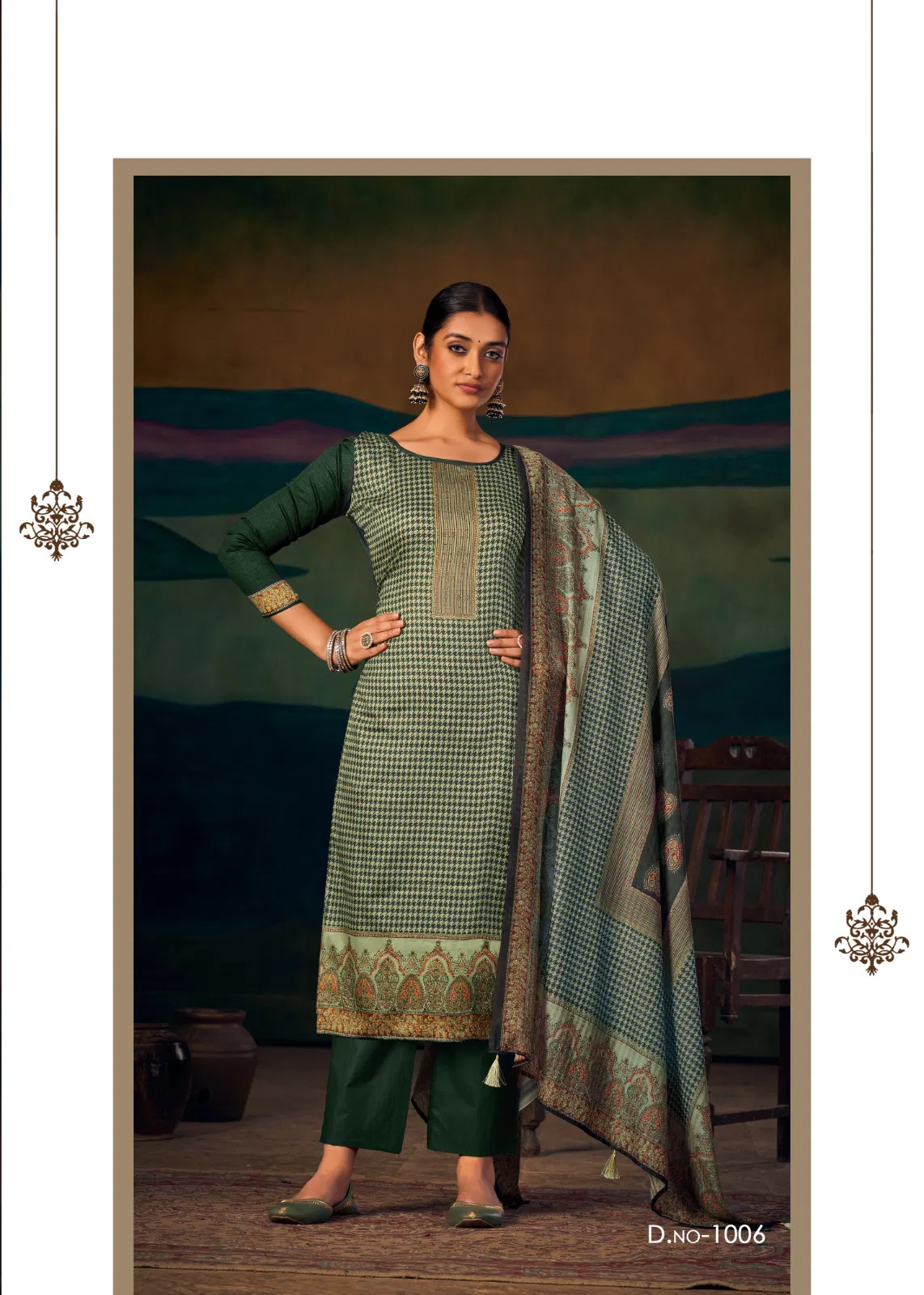 Zara Jam Stain Digital Printed Dress Material Catalog