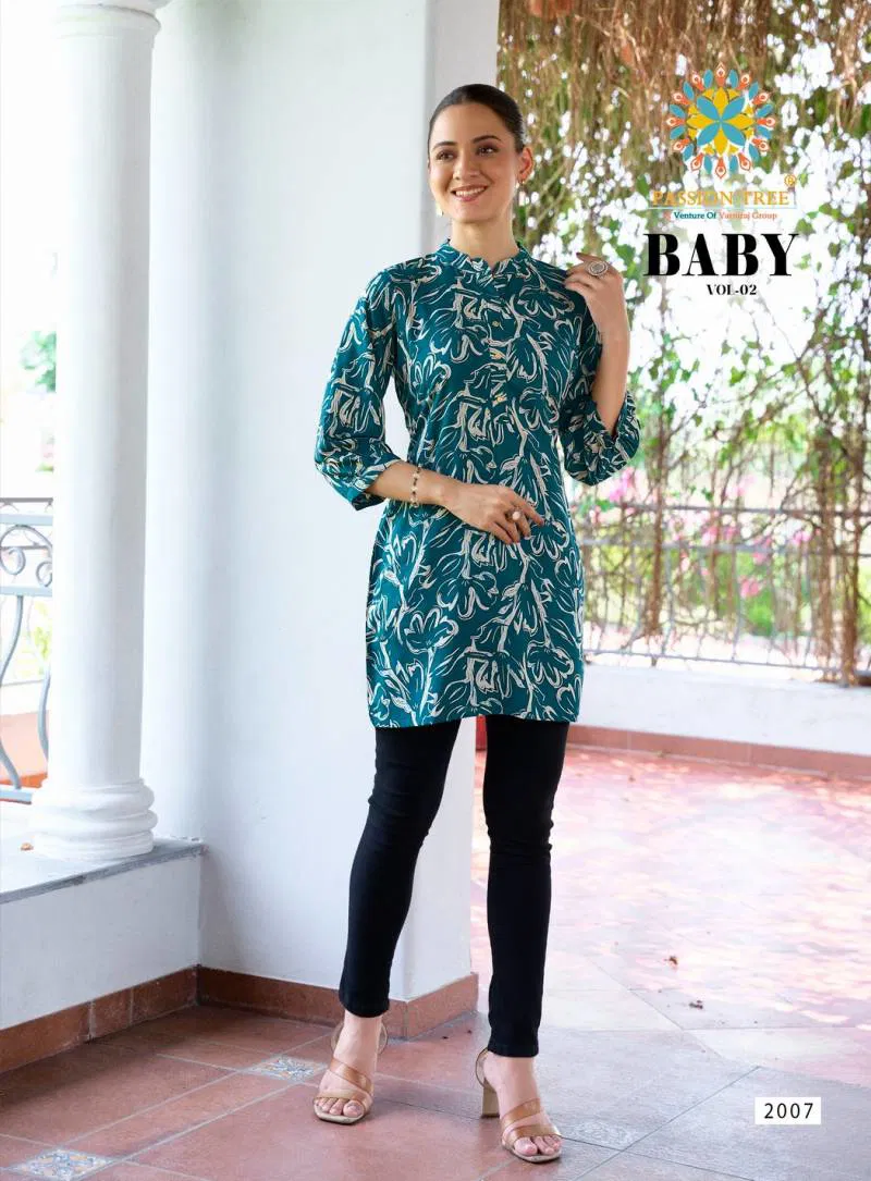 Baby Vol 2 By Passion Tree Rayon Short Tops Wholesale In India