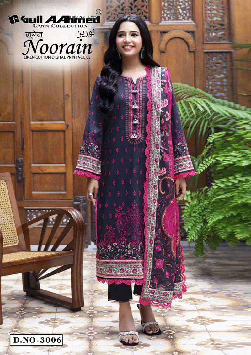 Noorain Vol 3 By Gull A Ahmed Cotton Printed Dress Material Wholesale Market In India