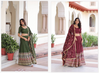 KA 5051 Designer Vichitra Silk Embroidered Lehenga With Blouse Dupatta Wholesale Online