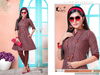 Kinti Blue Berry Latest Designer Handloom Short Kurti With Side Pocket Collection
