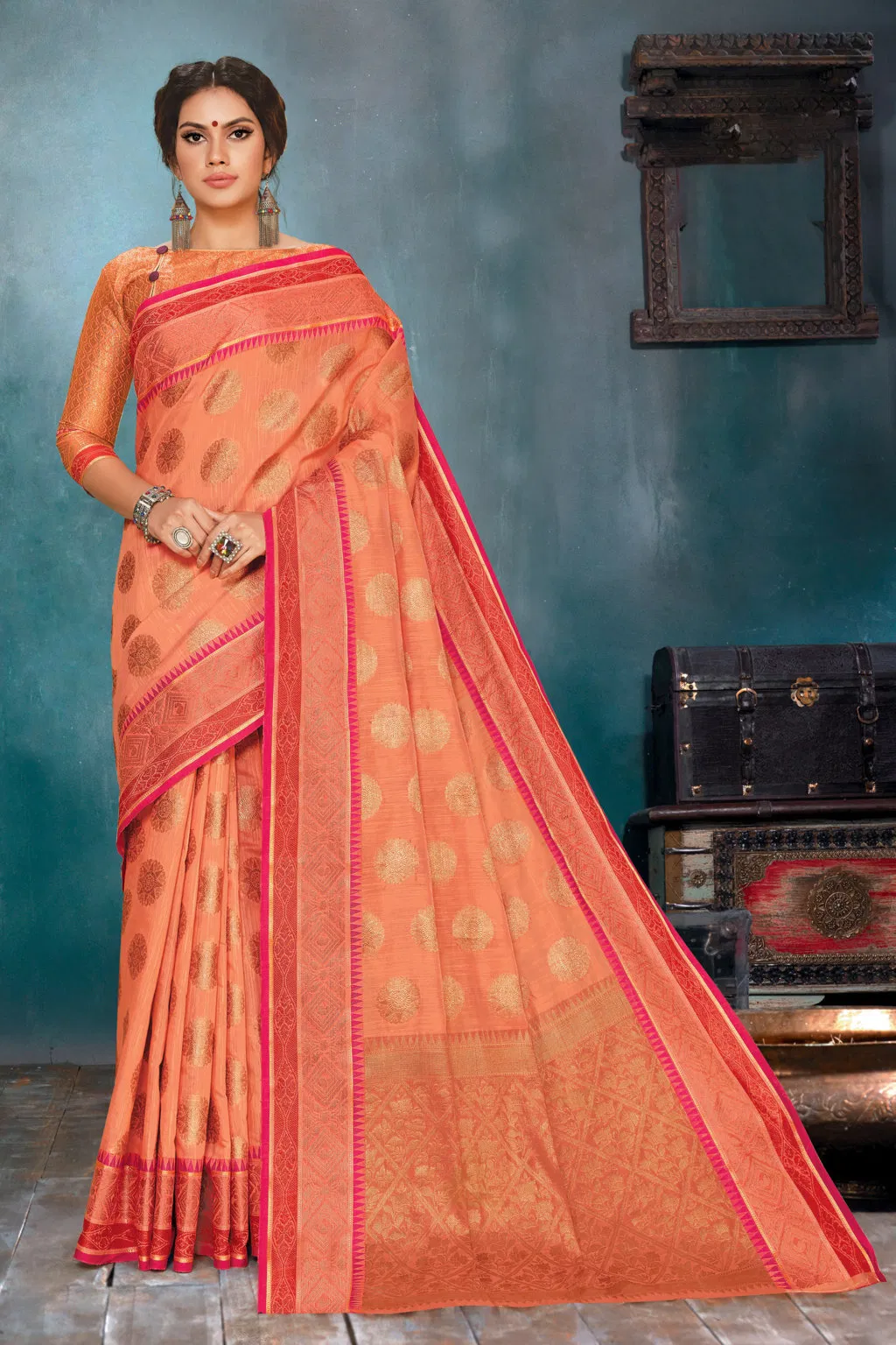 Sangam Malbari Handloom Soft Linen Silk Latest Designer Wedding Wear Saree Collection