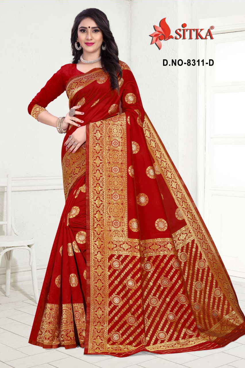 Haytee Lilly 8311 Latest Designer Festival Wear Function Wear  Handloom Cotton Silk Saree Collection
