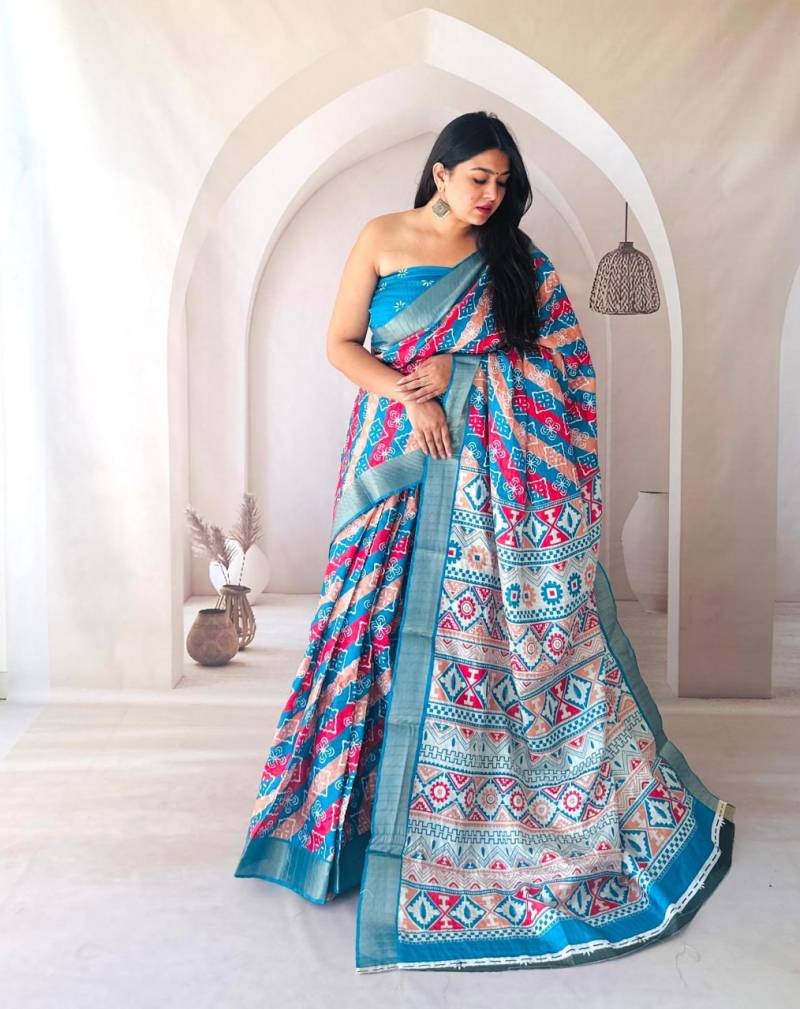 Scmd Mausam Digital Printed Silk Saree Wholesale Clothing Suppliers In India