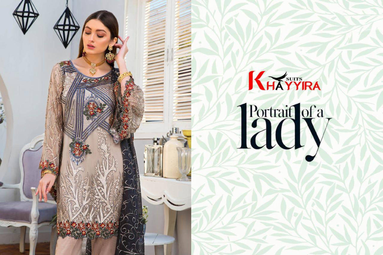 Khaariya Maryams Gold Vol -06 Heavy Embroidered Georgette Pakistani Dress Collection