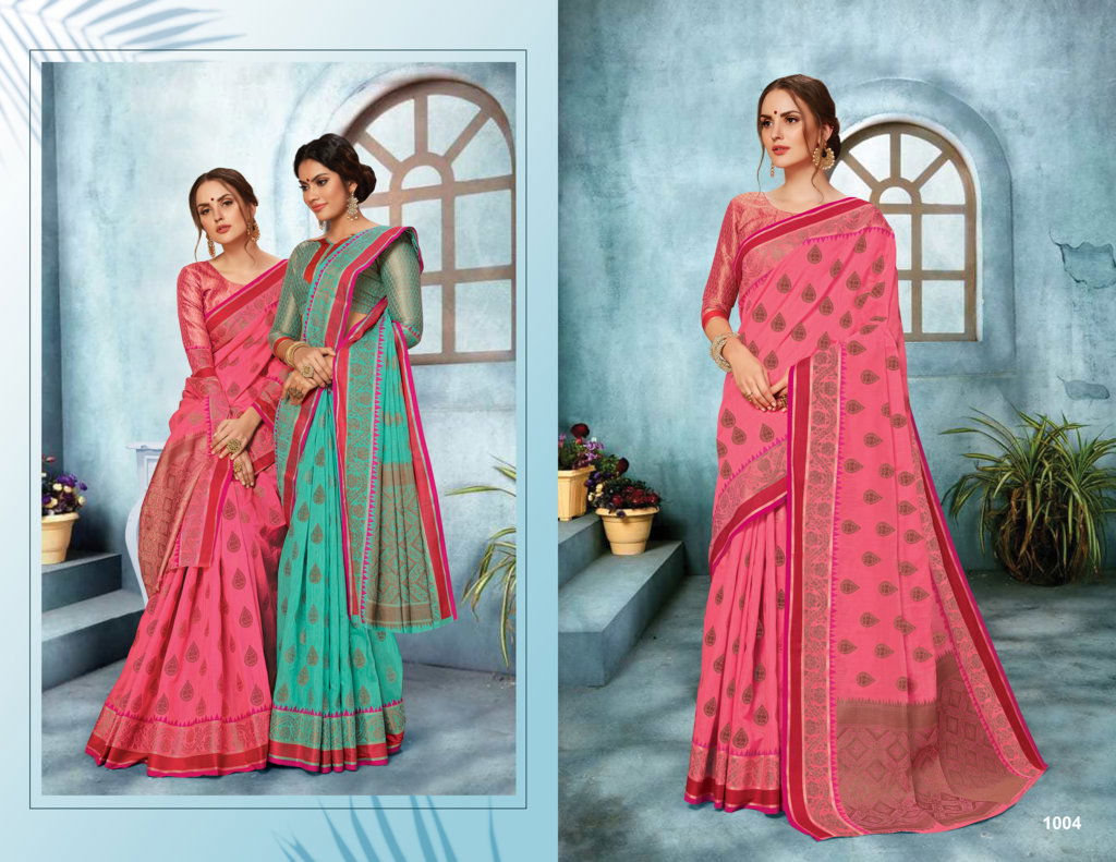Sangam Shubhangi Latest Designer Collection Fancy Wedding Wear Heavy Linen silk Heavy Sarees
