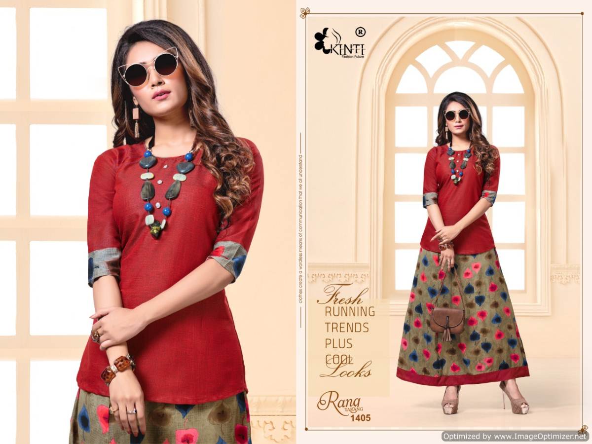 Kinti Rang Tarang Vol 14 Latest Collection Of Ladies Top With Beautiful Stylish Skirt 