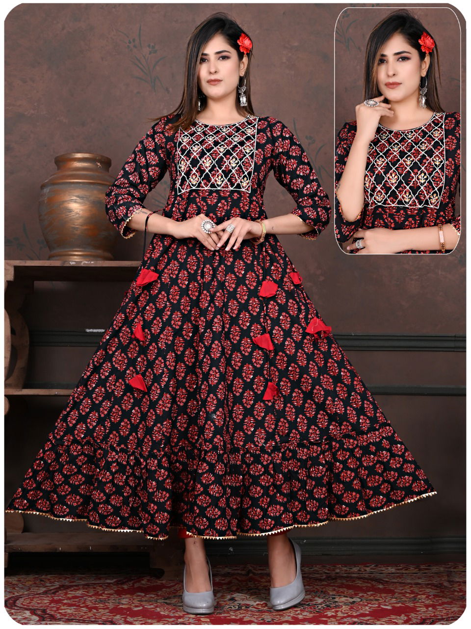 Tutone Capsul 4 New Ethnic Wear Cotton Printed Designer Anarkali Kurti Collection