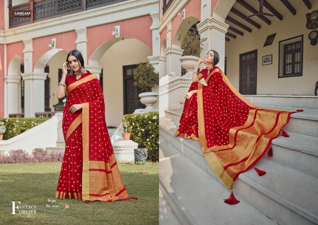 Sangam Tara Sitara Latest fancy Designer Feavy Festive wear Handloom Silk Sarees Collection
