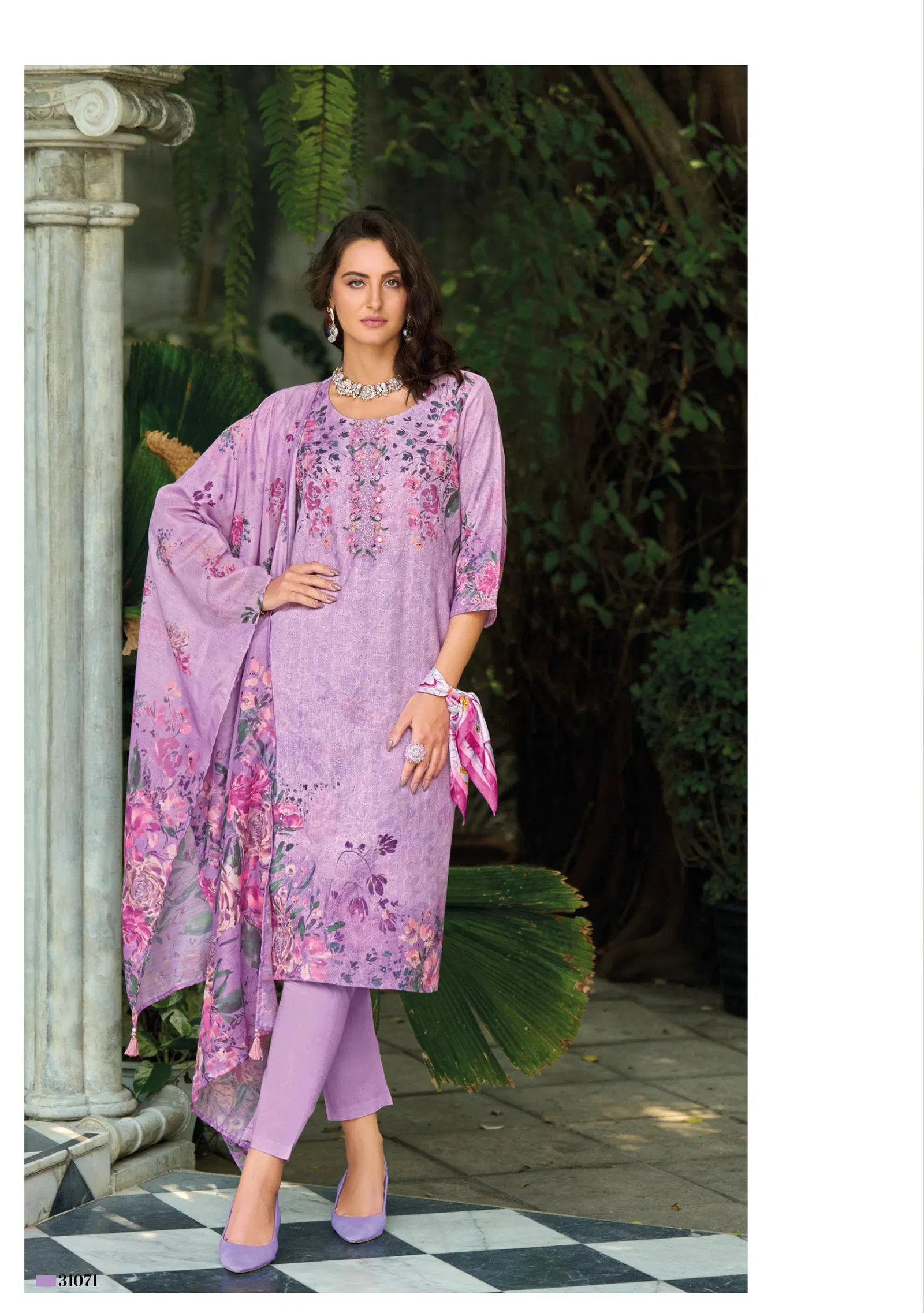Summer Pastels Vol 2 By Lady Leela Linen Kurti With Bottom Dupatta Orders In India